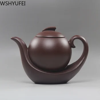 Yixing чайник лилаво глинен чайник красиви ръчно изработени филтър машина Китайски чай индивидуални подаръци автентични 350 мл