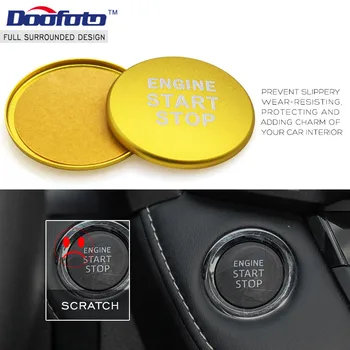 Аксесоари За Стайлинг на Автомобили За Toyota C HR Corolla, Auris Prius Chr Sienta Cover Ring Start Stop Engine Power Button Ring Стикер