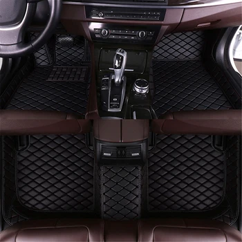 Здрава кожена авто подложка за пода на Mercedes E-CLASS W210 W212 W213 C207 C238 Кабриолет A207 A238 T-Модел на автомобилни аксесоари и Килими