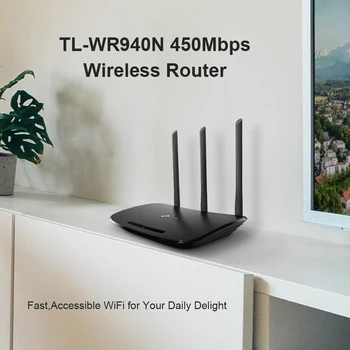 TP-LINK TL-WR940N 450 Mbps Безжична Мрежа на рутера 2,4 Ghz Точка за достъп до Режим Wi-Fi Сигнал Диапазон Удължител Усилвател TL-WR941N 300 М