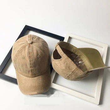 2021 Hat Women Men Adjustable Peaked Cap Unisex Solid Baseball Caps Classic Plain Vintage Travel Sports Шапка