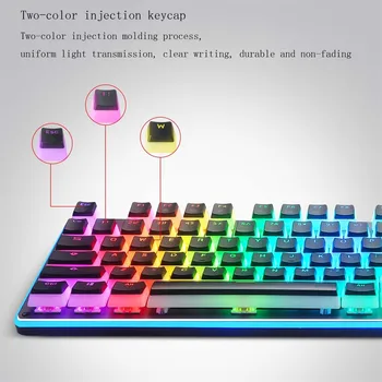 Клавиатура Keycap PBT-полупрозрачна OEM Височина 104-клавиш Jelly Pudding Ръчна Универсална Клавиатура Клавиш