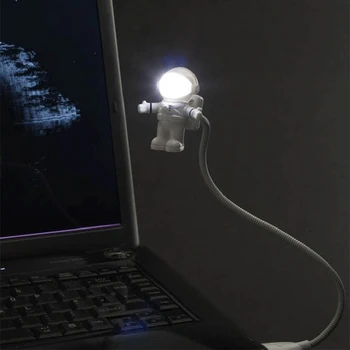 Творчески нощен светлината на клавиатурата практическата защита на очите енергоспестяващ астронавт космонавт лека нощ usb клавиатура лека нощ