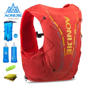 AONIJIE C962 Advanced Skin 12L Hydration Backpack Pack Bag Vest Soft Water Bubble Flask For Hiking Trail Running Marathon Race
