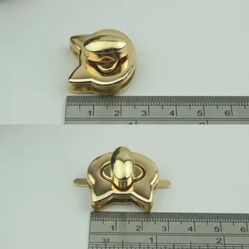 Метална Скъпа Форма на Главата Чанта Turn Twist Lock Lock Закопчалка За Кожа Занаяти Дамска Чанта Наплечная Чанта САМ Чанта Хардуерни Аксесоари