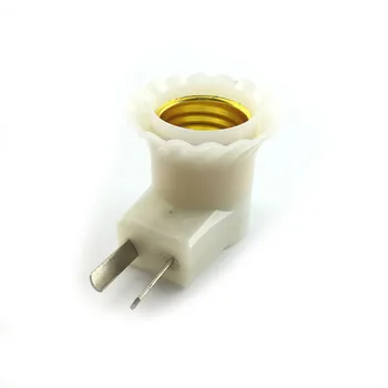 US Plug E27 Притежателя Лампи Конвертор Изход основа Тип US или AU LED Llight Лампа Адаптер за ВКЛЮЧВАНЕ/ИЗКЛЮЧВАНЕ Бутон за Превключване на