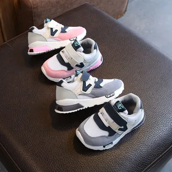 Детски обувки Baby Kids Boy Girl Hook-Loop Ежедневни Обувки За Деца Мода устойчива на плъзгане Меки Обувки, Маратонки