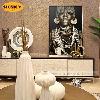 5d Сам Diamond Mosaic Живопис African Men Full Square Пробийте Resin 3D Daimond Embroidery Plain Colored Modern Art Deco For Home