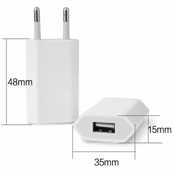 USB Wall Charger Charger Adapter 5V 1A Single USB Port Quick Charger Socket Cube за iPhone 7/6S/6S Plus/6 Plus