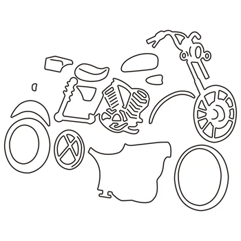 2021 Нов Мотоциклет САМ Рязане на Метал Умира За Мухъл Нарязани Занаят Производство на пощенски Картички, Украса на Албума и Scrapbooking Не Щанци