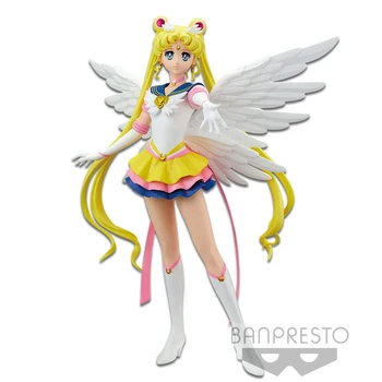 Bandai Original Sailor Moon Figure Glitter Glamours Eternal Sailor Moon Action Collection Модел Toy Аниме Figure Toys for Kids