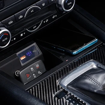 15 Вата Кола QI Безжично Зарядно за Телефон, Зарядно за Mazda CX5 CX-5 2017-2020 Зареждане на Притежателя на Телефона Аксесоари