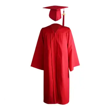 2021 Възрастен Выпускное Рокля С Дълъг Ръкав Университет Академични Dres S Цип Плюс размер Выпускное Рокля Роба Шапчица