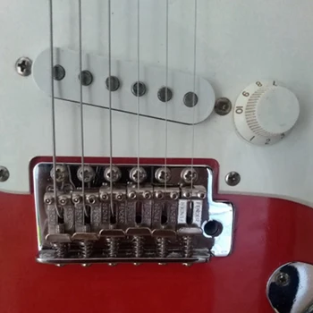 12 Сачмен Мост Дръпна Струнен Код електрически китари Седло за Stratocaster Telecaster - 6 бр. Сребърни и 6 бр. Злато