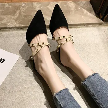 дамски обувки 2021 лято остроконечная роса приплъзване нескользящая дамски обувки дамски обувки на равна подметка chaussures femme fashion