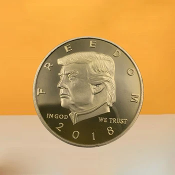 2020 Украса Занаяти 2018 Крал Доналд Тръмп Позлатена Монета Запомнящи Се Подаръци Колекция