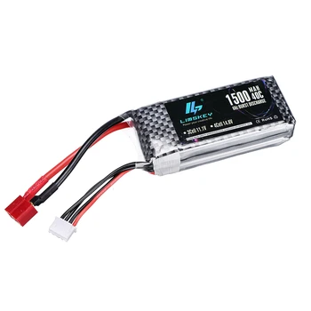 High Power 11.1 V 1500mAh Lipo Battery For RC Helicopter Toys Car Boats Drone Parts 3s Батерия 11.1 v Rechargeable Battery 1/2PCS