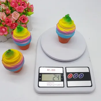 Fidget toys popit Scented Rainbow Фъдж Ice Cream Slow Rising Преса Toy Scented Stress Relief for the Kid Забавни Gift Toy