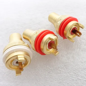 WEILIANG АУДИО gold plated RCA terminal binding post цена за 2 бр.