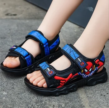 2021 Нова Лятна Детски Обувки Марка Spiderman Boys Ортопедични Сандали, Спортни Сандали от изкуствена кожа Baby Boys Плажни Обувки 1-6 Години
