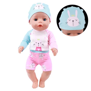 Облекло за кукли Bee/Фламинго/Unicorn Бански За 18 инча Американската Кукла за момичета и 43 см New Baby Born Accessories Generation Kid Toy Gift