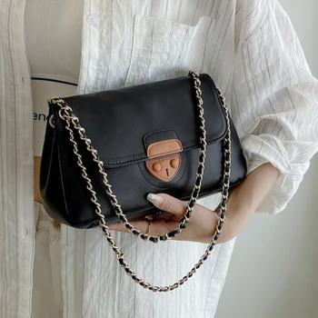 Изкуствена кожа Голям Мъкна Подмышечная чанта 2021 Лятото на Нов Високо качество Дамски дизайнерска чанта с Голям капацитет на Рамото Куриерска чанта