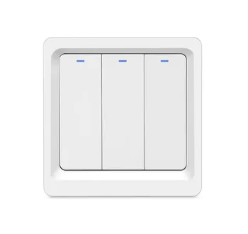 Homekit EU Neutral Needed Wifi Smart Switch Press Key 1/2/3 gang Siri Voice Control 110-250 В