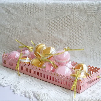 Розов Цвят Сватбена Торта Щандове Принцеса Момиче Рожден Ден Украси Cupcake Торта Дисплей Тава Чинии Понички Бонбони Посуда