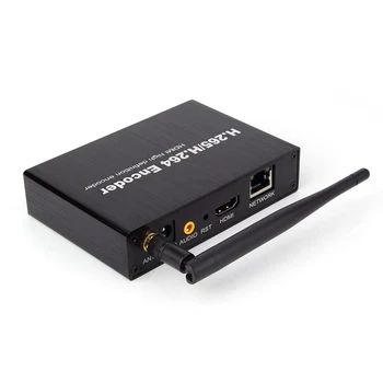 Нов H. 265 H. 264 HDMI Video Audio Wifi Encoder Iptv Rtsp Rtmp Onvif HDMI Encoder H265 за Директно Излъчване(Plug EU)