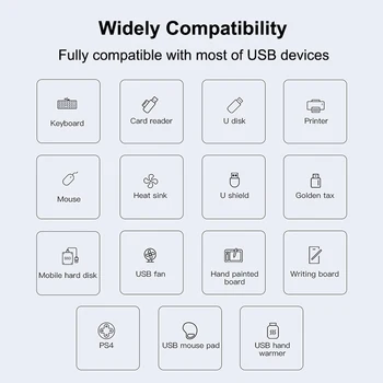 USB C ХЪБ 3.0 Type C 3.1 4 Multi Port Splitter OTG Adapter За Lenovo Xiaomi Macbook Pro 13 15 Air Pro PC Компютърни Аксесоари