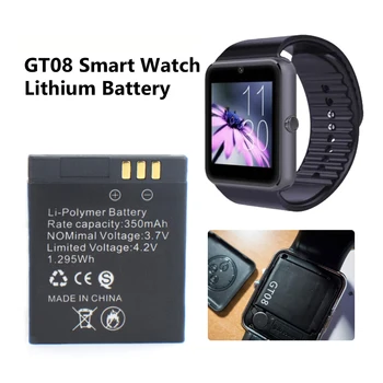 GT08 Smart Watch Battery 350mAh 3.7 V Стабилен Източник на енергия Подмяна на Батерии Интелигентни Часа GT08