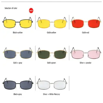 WOENFEL 2021 Луксозен Дизайнерски Нова Мода Слънчеви Очила Ретро Квадратен Тенденция Унисекс Слънчеви Очила за Пътуване на Малък Правоъгълник Слънчеви очила