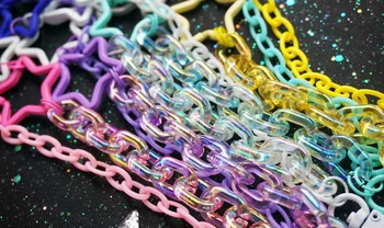 Ita Bag JK Uniform Acrylic Chain Accessories Украса Бонбони с Цвят на Звезди, Регулируем САМ Bag Chain Подвесная Верига за Ита Bag