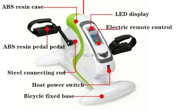 Горните и долните крайници ръчна електрическа рехабилитация машина за възрастни хора с инсулт анти-смачка педал на велосипед
