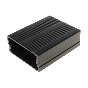 Черно 100x76x35mm Коррозионностойкий Алуминиев Сплит Корпус от Алуминиева Кутия Корпус на Корпуса на Проекта Д-направи си САМ