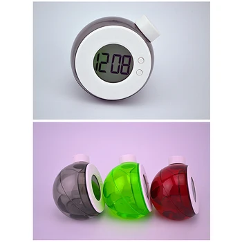 Water Powered Digital Clock Clock Child Desk Настолни Часовници Smart Water Element Mute Calendar With Home Decor Kid Gifts