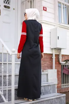 Тугба Мюсюлманската рокля С дълъг Ръкав мюсюлманският дрес код 2021 турското рокля. → лято