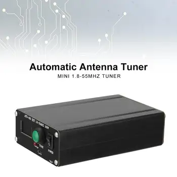 ATU-100 EXT 1.8-55MHz 100 W Автоматична Антена тунер Auto-тунер 100 W АВТОМАТИЧНО ТУНЕР Mini 0.91 OLED + Метален корпус +1350MA Батерия