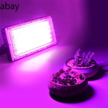 LED Grow Light Phyto Lamp AC 220V 50W LED Full Spectrum Floodlight Outdoor Indoor Парникови Plant Hydroponic Plant светлината на Прожекторите