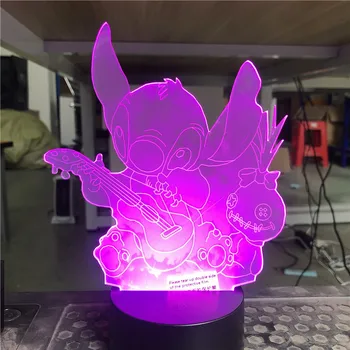 3D LED Лампа Карикатура Играта Осветление USB Настроение лека нощ Скъпа Играчка Многоцветен Luminaria Коледен Подарък на Децата