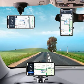 Кола Захващане на Телефона на 360 Градуса Стойки За Мобилни Телефони на Огледалото за Обратно виждане Козирка GPS Навигация Категория Аксесоари За Мобилни Телефони