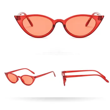 Нови Ретро Модни Слънчеви очила Дамски Маркови дизайнерски Реколта Котешко око Черни Слънчеви очила Дамски дама UV Oculos