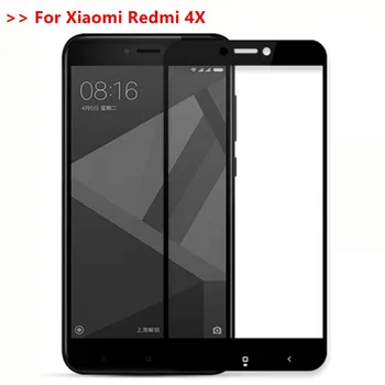 пълно покритие от закалено стъкло за xaomi redmi 4x redmi4x Защитен екран протектор на за xiomi redmi 4 x защитно фолио