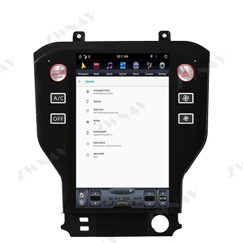 Carplay 128G Tesla Екран За Ford Mustang 2016 2017 2018 2019 Android 9 Unit Автомобилен Мултимедиен Плейър GPS Аудио Стерео Радио