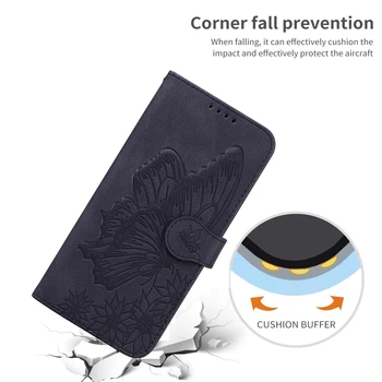 Honor 8A 8S 9S магнитен Портфейл Кожен Калъф за Funda Huawei Y5P Y6P Y6S Y5 Y6 Prime 2019 Cases Retro Butterfly Flip Cover Phone