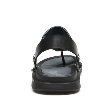 FIXSYS Летни мъжки сандали Кожена Ежедневни Обувки Открит Нескользящие плажни чехли Модерен мъжки Чехли Леки Пързалки За Почивка