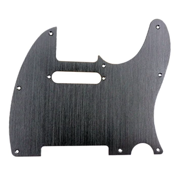 2x Golden/Black 8 Hole Tele Guitar Pickguard Metal Pick Guard for Standard Telecaster Pickguard Replacement
