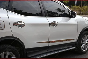 Автомобил-стайлинг за Nissan Qashqai J11 2016-2021 Хромирана рамка, която да Дръжката на Купата на Врата копчето Защитно покритие Капак Завърши