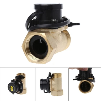 HT800 One 1 Inch Water Pump Flow Sensor Switch Booster Liquid Solar Heater Brass Magnetic Pressure Automatic Control Valve Part