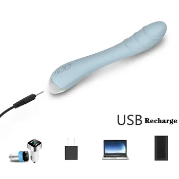 USB 10 режима на Истински Вибратор Вибратор за Жените Мека Женска Вагина Стимулатор на клитора Масажор Мастурбатор Секс Стоки за възрастни